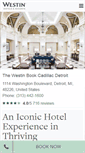 Mobile Screenshot of bookcadillacwestin.com